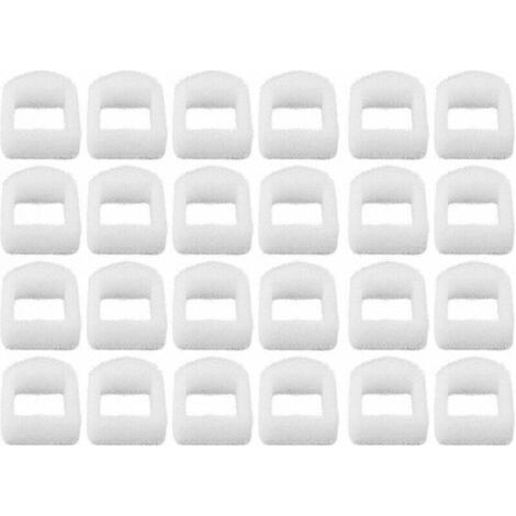 Pair Filtre en mousse de rechange 24 pièces pour fontaines pour chiens et chats, préfiltre en mousse pour fontaines pour animaux, compatible avec les fontaines Drinkwell, en céramique et acier inoxyda (1/5)