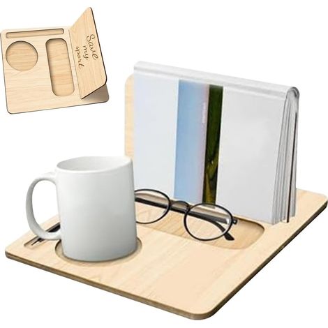 Holzbuchständer Tragbarer Schreibtisch Bücherregal