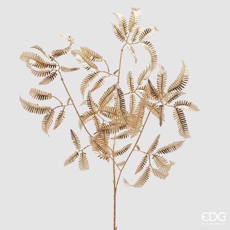 EDG Enzo De Gasperi Felce BMetal Ramo di Natale H 96 Cm Gold