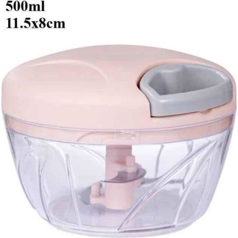 Hachoir à viande manuel multifonctionnel,coupe-aliments,hachoir de meulage,presse,500 ml,900ml- pink-500ml