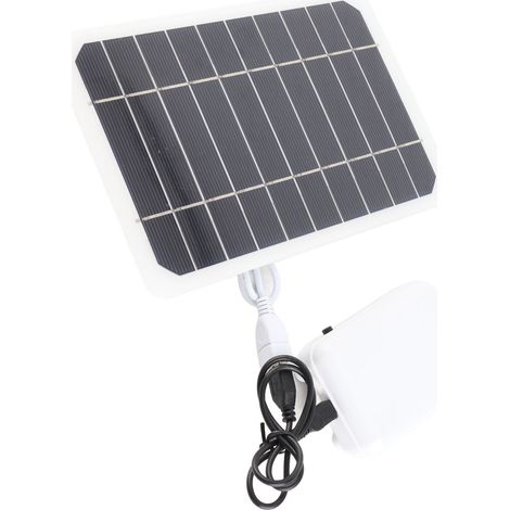 Aérateur solaire pour bassin 2000 mAh rechargeable, silencieux et résistant à l'eau, pour aquariums et hydroponie. (1/5)
