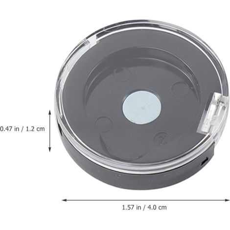 Leere, schwarze 26-mm-Lidschattenpalette aus Kunststoff, 6-teilig Nachfüllbare Magnetpalette, leicht und wiederverwendbar, Reisegröße für Damen (1/5)