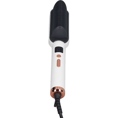 Peigne lisseur blanc, trois réglages de température, revêtement à ions négatifs, arrêt automatique, convient à une utilisation à domicile, en salon et en voyage, 220 V. (1/5)