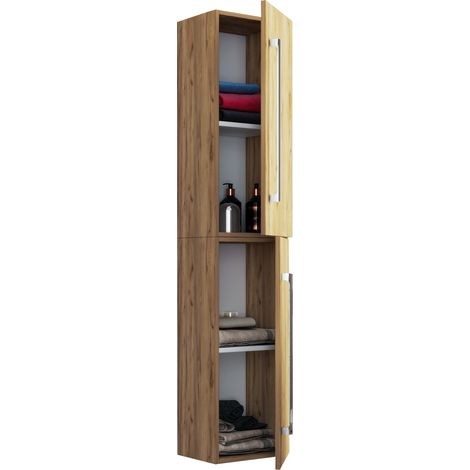 Arredo bagno in legno alto gabinetto Badinos 2 150x33x22 - VCM