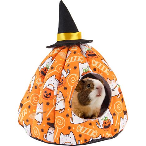 Abri douillet et chaud pour cobayes, lapins nains, lapins, furets, hamsters, chinchillas et hérissons, idéal pour l'hiver. (1/5)