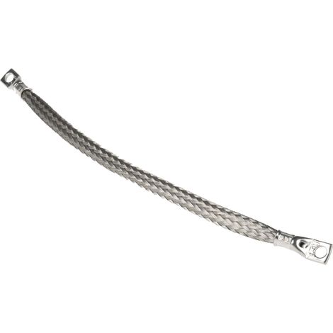 Braided Wire avec cosse M6, longueur 0.25m ( Prix pour 1 )