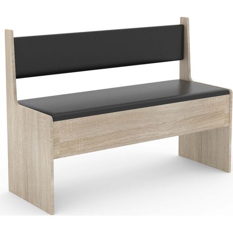 Banc d'angle en bois Esal 110 cm 80x110x42 - VCM (1/3)