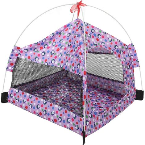 Tente extérieure respirante pour chats et chiens, abri solaire, compatible avec tous les animaux (violet). (1/5)