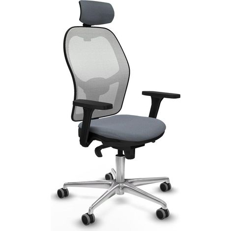 Piqueras y Crespo Silla de Oficina Gris Ergonómica
