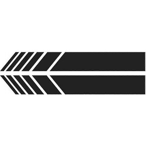 Accessoires extérieurs de voiture : autocollants décoratifs pour rétroviseurs, autocollants en vinyle pour carrosserie (lot de 4, noir). (1/5)