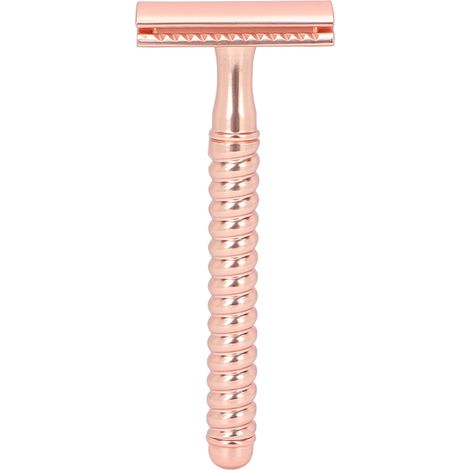Rasoir de sécurité double bord – Manchette antidérapante zinc lavable – Corps complet pour rasage précis (1 unité)