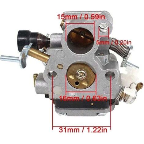 Carburateur pour Husqvarna 435 435E 440 440E pour Jonsered CS2240 CS2240S CS410 tronçonneuse, remplace C1T-EL41 C1T-EL41A 506450501, avec Conduite de Carburant pour Bougie d'allumage (1/3)