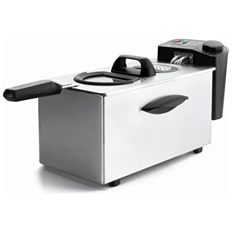 Friggitrice elettrica Lacor 69135 argento 2000 watt 3 5 litri (1/2)