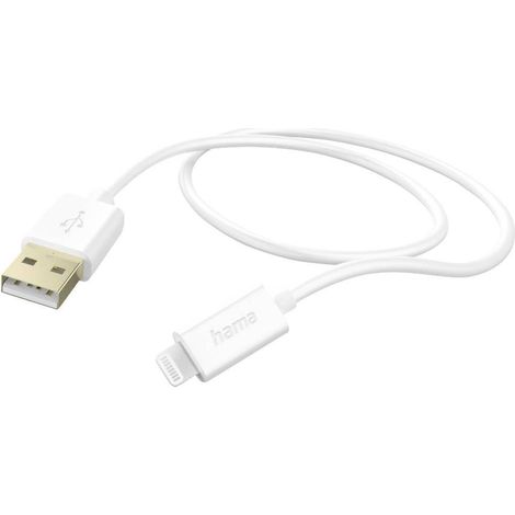 Hama 00201581 Cable USB A Lightning Blanco 1,5 m