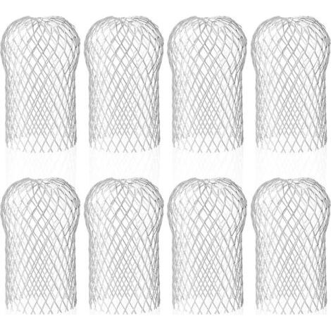 Lot de 8 filtres de gouttière en aluminium – Protection contre débris – Dimensions 8.8x14.5cm – Réutilisables et durables (1/5)