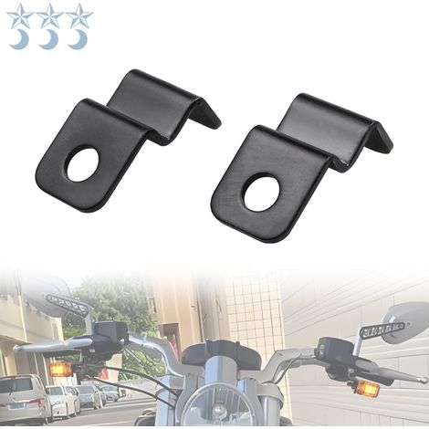 Motorcycle modification parts, turn signal bracket for retro American cruiser motorcycle handlebars