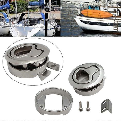 Verrou de porte de pont sécurisé amélioré en acier 316, verrou de sol, outil indispensable pour les bateaux (1/4)