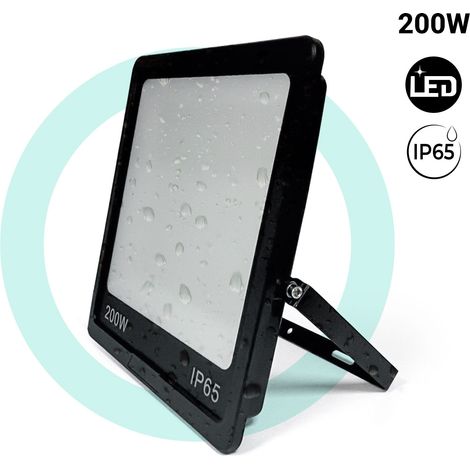 LED-Außenstrahler - 200W - Schwarz - IP65 - 6000K