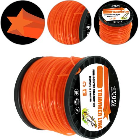 Fil de coupe-bordures en nylon pentagramme (2,4 mm, 130 m) - Accessoires pour tondeuses à gazon (1/5)
