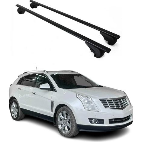 OMAC Dachträger Querträger für Cadillac SRX 2004-2016 – Abschließbar – Max. 75 kg – 2 Stangen Stahl Schwarz (1/5)