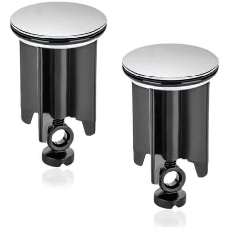 Universal-Waschbeckenstöpsel fürs Badezimmer, 2 Stück, 40 mm, Abflussstopfen für Waschbecken, höhenverstellbar, Badewannenstöpsel mit Dichtung für Waschbeckenabflüsse, Küche, Badezimmer, MUMU