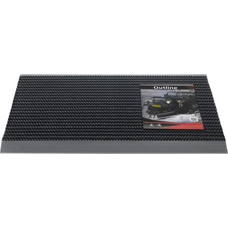 Alfombra de pinceles Outline - 50x80 - Negro
