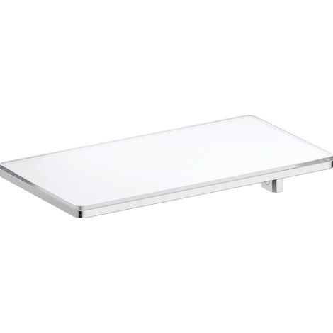 Repisa Duravit para barra de ducha, 210x115x60mm, cromo, 41000610