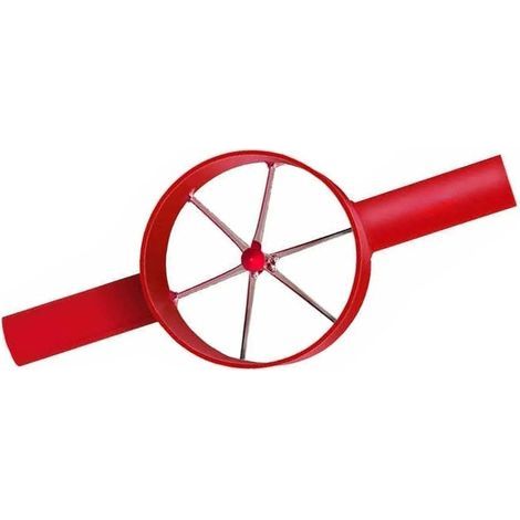Fendeur à Bambou Manuel en Acier, Séparateur de Bambou Robuste avec Manche Allongé, Outil de Fendage Efficace pour Artisanat, Vannerie et Projets DIY (Rouge, 6 Coupes) (1/5)