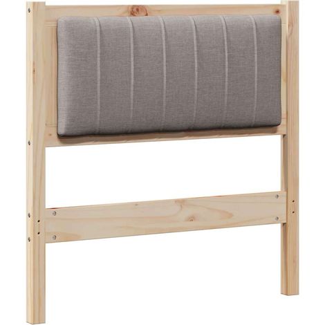 Tête de lit capitonnée avec tête de lit Marron 75 cm Pin massif (1/5)