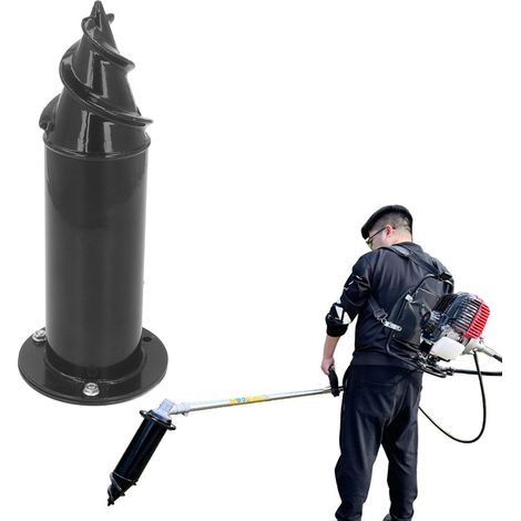 Seitlich tragbarer Rucksack-Rasenmäher, Pflanzgerät, Bohrer, Pflanzwerkzeug, Erdbohrer, Pfahlbohrer, Bohrer kompatibel mit benzinbetriebenen seitlich tragbaren Rasenmähern, Rucksack-Rasenmäher (1/5)