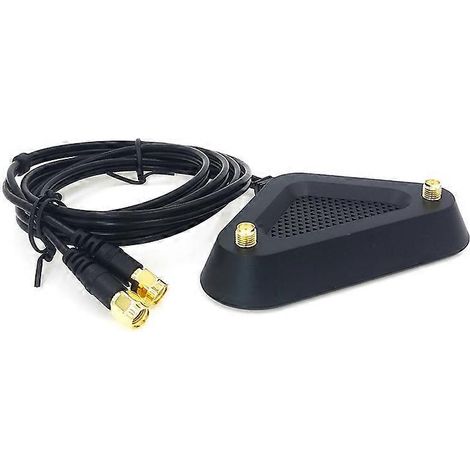 Câble d'extension double fréquence 2,4 GHz/5 GHz avec antenne et base à ventouse sans fil --- (1/5)