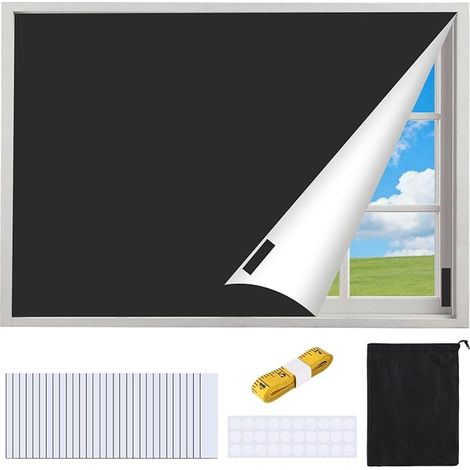 Store Occultant sans Perçage, 200 x 148 cm, Store Enrouleur, Rideau de Fenêtre, Protection Solaire Intérieure, Compatible Velux (1/5)
