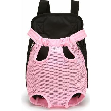 Sac à Dos pour Animaux De Compagnie, Sac à Dos Réglable pour Animaux De Compagnie, Sac De Voyage pour Chien, Transporteur pour Animaux De Compagnie avec Conception Ventilée(M, Rose) (1/5)