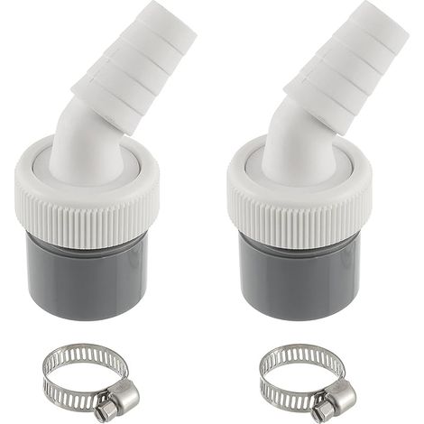 Adaptateur pour Evacuation Machine a Laver, lien lave linge, Tuyau Evacuation Lave Vaisselle avec Sortie pour Tuyau 40 mm et Entrée 18-24 mm Inclut Collier de Serrage 20-32 mm(2 pièces) (1/5)