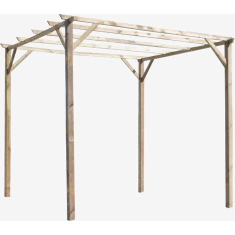 Pergola en bois traité - 3x3M (1/5)