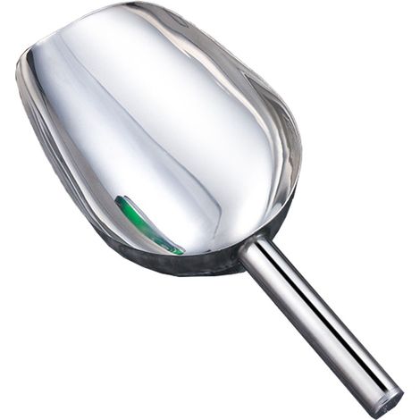 1 Pelle à glace, Acier inoxydable, Manche ergonomique, Grande capacité, Pour aliments secs et animaux (1/5)