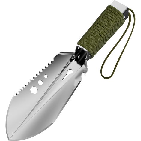 Pelle de Camping, de Survie Multifonction Mini Portable Pelle de Militaire Pelle Tactique pour Couper Branches, Camping, Bivouac, Survie, Randonnée et Jardinage (1/5)