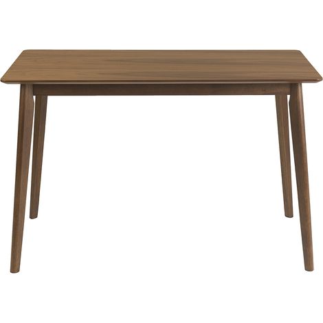 Tavolo da pranzo rettangolare in legno scuro noce L120 cm ELION