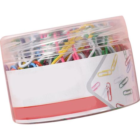 160 trombones de couleurs assorties, petits trombones avec boîte de rangement pour organiser vos documents à la maison, à l'école ou au bureau. (1/5)