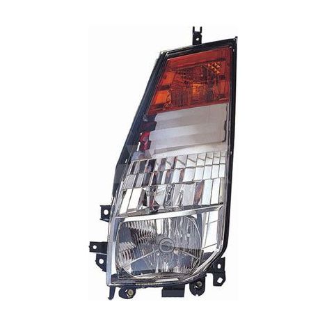 Phare avant gauche H4 orange Nissan Cabstar depuis 2007