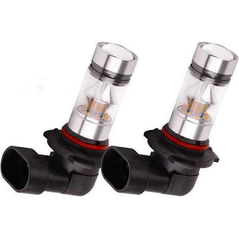 Ampoules LED antibrouillard 9005 HB3 6000K 5W 2323 blanches - JBMEDIA (1/4)