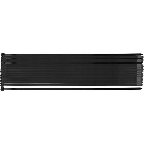 Bridas para cables Extreme de 9,0 × 450 mm, negras, 50 unidades. (1/5)
