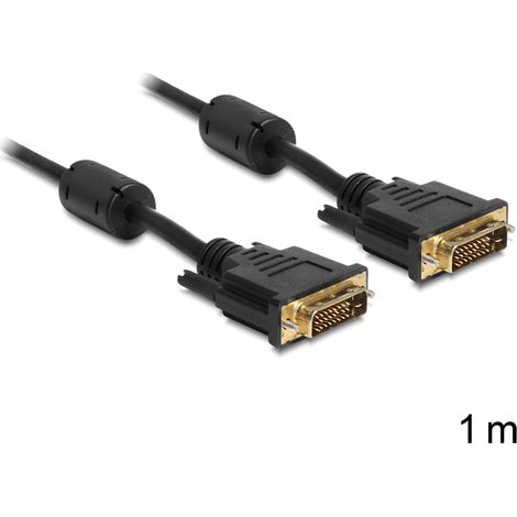 DeLOCK 83189 cable DVI 1 m DVI-D Negro