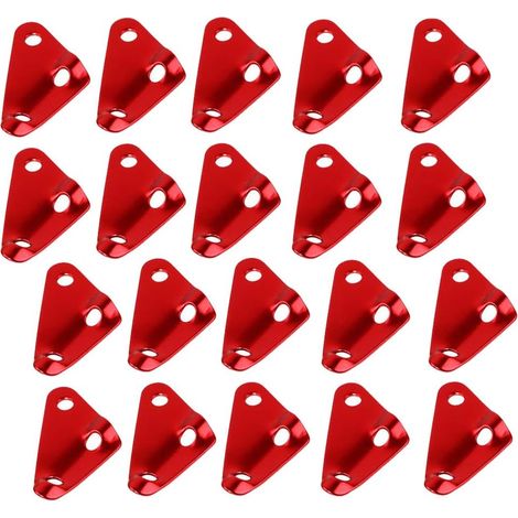 BEBUSINGOTO Tendeur de Corde, 20 pcs Tendeur de Tente 3 Trous Triangle Alliage d’Aluminium Ajusteur de Corde Durable pour Tente Bâche Randonnée Camping (1/5)
