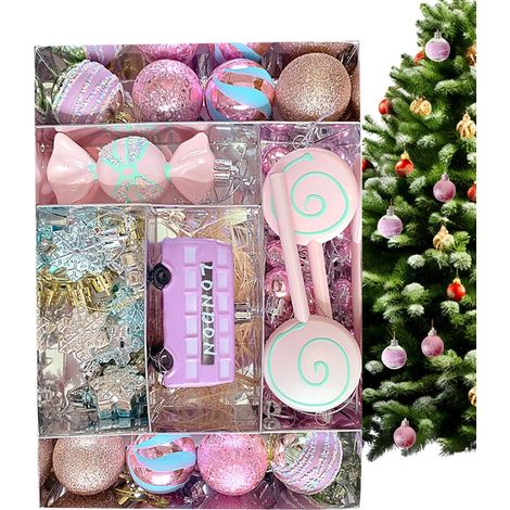 Décorations de Noël sur le thème des bonbons Set Cartoon Donut Sucette Gumdrop Pour Cadeaux Fête Décoration Hiver Maison Arbre Suspension Intérieur Célébration Fun (1/5)