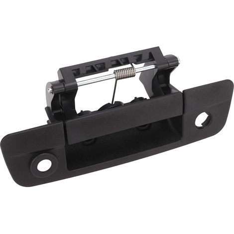 Poignée de pare-chocs arrière noire avec trou pour caméra, acier ABS, numéro de pièce 68197873AA, convient aux modèles Ram 1500/2500. (1/5)