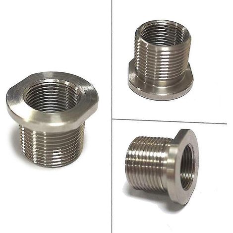 Adaptateur de filtre à carburant pour silencieux compatible avec les tubes monobrin de 1/2-28 à 5/8-24 (1/4)