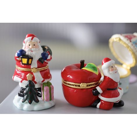Bougies parfumées de Noël, 2 pièces, bougies en cire de soja naturelle, parfum de thé blanc, adaptées à la décoration de fête, noël (1/4)