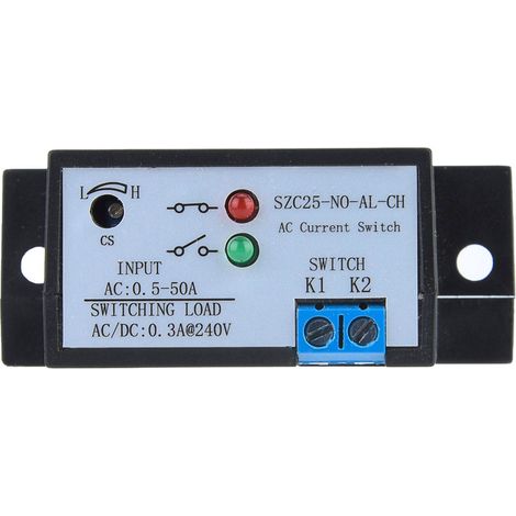 SZC25-NO AL-CH auto-alimentation réglable normalement ouvert interrupteur de détection de courant alternatif 0.5-50A (1/5)