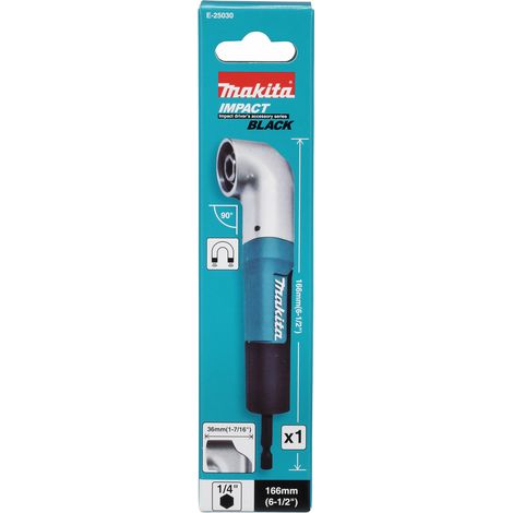 Makita Winkelschraubvorsatz Impact Black 1/4 - 90° Winkel E-25030